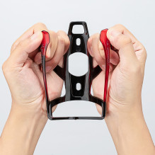 Wozinsky WUR-01BR Bike Bottle Holder Basket - Black and Red