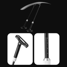 Wozinsky WBR-01 universal adjustable bicycle fender - black