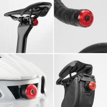 Wozinsky WIS-02 Waterproof Smart Tail Light 1pc - Black