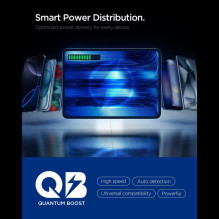 „Spigen Essential EE673EU“ 3 prievadų 67 W sieninis įkroviklis – baltas