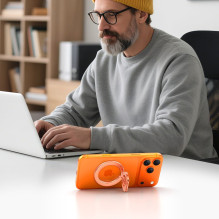 „Tech-Protect MMR400 Lamano“ magnetinis telefono žiedas – rožinio aukso spalvos