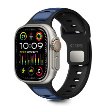 Tech-Protect IconBand Line Strap for Apple Watch 44 / 45 / 46 / 49 mm - Black and Navy Blue