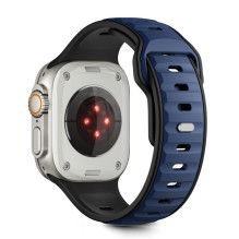 „Tech-Protect IconBand Line“ dirželis „Apple Watch 44 / 45 / 46 / 49 mm“ – juodas ir tamsiai mėlynas