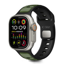 Tech-Protect IconBand Line Strap for Apple Watch 44 / 45 / 46 / 49 mm - Black and Green