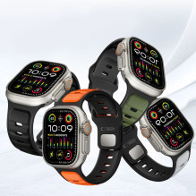 „Tech-Protect IconBand Line“ dirželis „Apple Watch 44 / 45 / 46 / 49 mm“ – juodas ir žalias