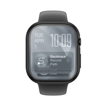 „AmazingThing Radix“ stiklinis ekrano apsauginis dėklas su dėklu, skirtas „Apple Watch Series 11“ (42 mm) – juodas