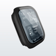 „AmazingThing Radix“ stiklinis ekrano apsauginis dėklas su dėklu, skirtas „Apple Watch Series 11“ (42 mm) – juodas