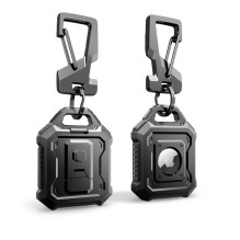 Tech-Protect Kevlar Pro Case for Apple AirTag 1 / 2 - Black