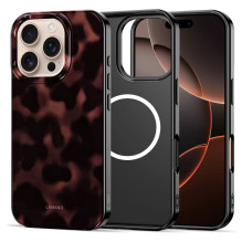 Tech-Protect Lamano MagSafe Case for iPhone 16 Pro Max - Black and Red