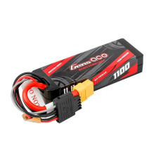 Lipo Gens Ace G-Tech 1100mAh 11.1V 3S1P 60C GRP-76 kieto korpuso baterija su XT60 kištuku Lipo Gens Ace G-Tech 1100mAh 11.1V 3S1P 60C GRP-76 kieto korpuso baterija su XT60 kištuku