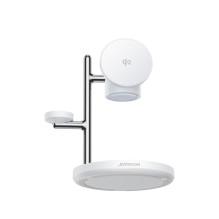 „Joyroom JR-W23 Qi2 4-in-1“ stalinis įkroviklis su įmontuota indukcine naktine lempute – baltas