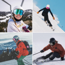 Quanature White berėmiai slidinėjimo akiniai – balti