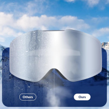 Quanature juodi berėmiai slidinėjimo akiniai – juodi