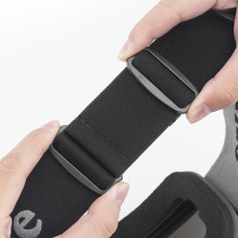 Quanature juodi berėmiai slidinėjimo akiniai – juodi