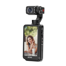„Ordro Pocket M5“ 3 ašių stabilizatoriaus kamera, 5K, skirta vaizdo tinklaraščiams ir „YouTube“ – juoda