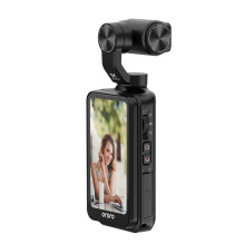 Ordro Pocket M5 3-Axis Gimbal Camera, 5K, for Vlogging and YouTube - Black