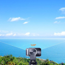 „Ordro Pocket M5“ 3 ašių stabilizatoriaus kamera, 5K, skirta vaizdo tinklaraščiams ir „YouTube“ – juoda