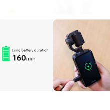 „Ordro Pocket M5“ 3 ašių stabilizatoriaus kamera, 5K, skirta vaizdo tinklaraščiams ir „YouTube“ – juoda