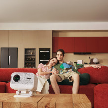 Yaber L2 Plus LCD FullHD 1080p Multimedia Projector with JBL Speakers - Beige