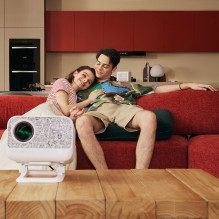 Yaber L2 Plus LCD FullHD 1080p Multimedia Projector with JBL Speakers - Beige