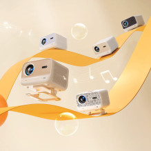 Yaber L2 Plus LCD FullHD 1080p Multimedia Projector with JBL Speakers - Beige