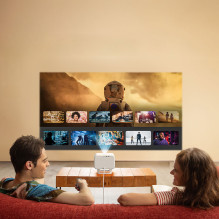 Yaber L2 Plus LCD FullHD 1080p Multimedia Projector with JBL Speakers - Beige