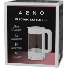 Electric Kettle, white, 220-240V, 1850-2200W, 1.7L, Keep warm 30 min, 40,60,80,90,100, console in Handle