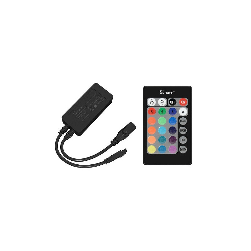 SONOFF L2-C išmanusis LED RGB juostos valdiklis su nuotolinio valdymo pultu, Wi-Fi, Bluetooth