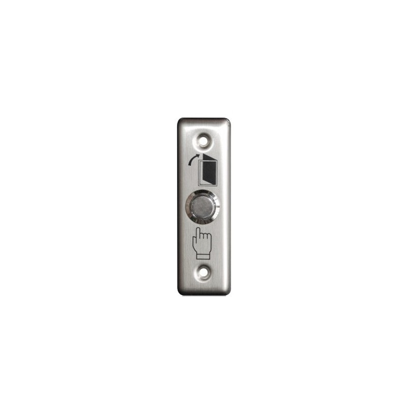 Exit button, stainless steel, recessed