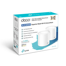 TP-LINK AX3000 viso namo tinklo „Wi-Fi 6“ sistema, „Deco X60“, 2 vnt. pakuotėje