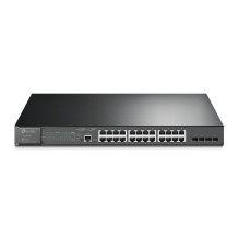 TP-LINK JetStream 28 prievadų gigabito L2 valdomas komutatorius su 24 prievadų PoE+