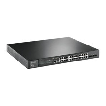 TP-LINK JetStream 28 prievadų gigabito L2 valdomas komutatorius su 24 prievadų PoE+