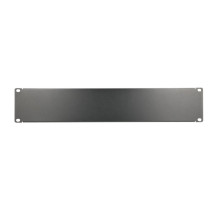 EXTRALINK 2U 19' Front Blank Panel for Cabinets, Black