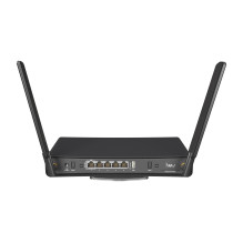 MIKROTIK Wi-Fi 6 AX1800 dual-band router with 2.5Gigabit Ethernet port and external high gain antenna, hAP ax3