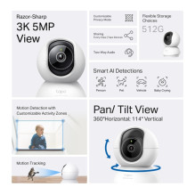 TP-LINK Pan / Tilt AI Home Security Wi-Fi Camera, Tapo C230