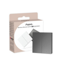AQARA Smart Home Wireless Remote Switch H1, Double Rocker, Grey