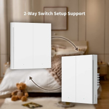 AQARA Smart Home Wireless Remote Switch H1, Double Rocker, Grey