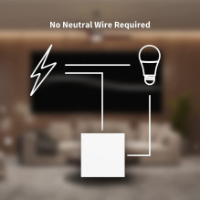 AQARA Smart Home Wall Switch H1, No Neutral, Single Rocker AQARA Smart Home Wall Switch H1, No Neutral, Single Rocker
