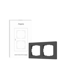 AQARA Smart Home Switch Frame H2 EU (2-gang), Grey