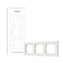 AQARA Smart Home Switch Frame H2 EU (3-gang), White
