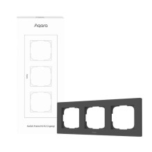 AQARA Smart Home Switch Frame H2 EU (3-gang), Grey