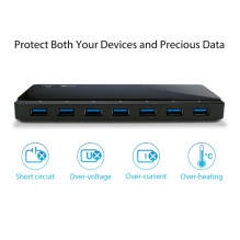 TP-LINK USB 3.0 7 prievadų nešiojamasis šakotuvas