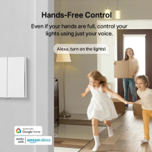 TP-LINK išmanusis šviesos jungiklis, 2 grupių, 1 krypties, Tapo S220 TP-LINK išmanusis šviesos jungiklis, 2 grupių, 1 krypties, Tapo S220