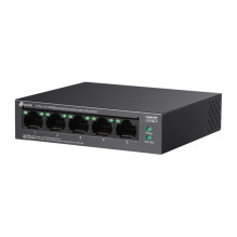 TP-LINK 5 prievadų 10 / 100 Mbps stalinis komutatorius su 4 prievadų PoE+ TP-LINK 5 prievadų 10 / 100 Mbps stalinis komutatorius su 4 prievadų PoE+