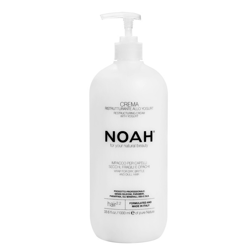 2.2. Restructuring Cream With Yogurt Restorative mask for dry and damaged hair, 1000 ml