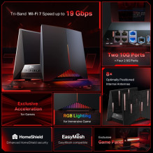 TP-LINK BE19000 Tri-Band Wi-Fi 7 Gaming Router