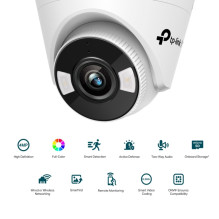 TP-LINK VIGI 4MP spalvota „Wi-Fi“ tinklo kamera su bokšteliu, 4 mm