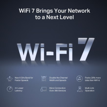 Mercusys BE9300 Tri-Band Wi-Fi 7 maršrutizatorius Mercusys BE9300 Tri-Band Wi-Fi 7 maršrutizatorius