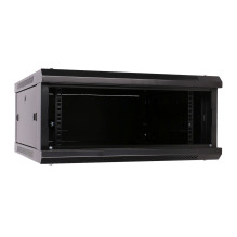 EXTRALINK 4U 600X600 SIENINĖ RACKMOUNT SPINTELĖ, JUODA