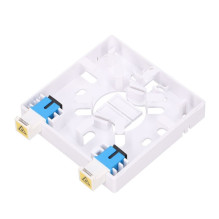 EXTRALINK AGNES 2 CORE FIBER OPTIC TERMINATION BOX WITH ADAPTER, WHITE